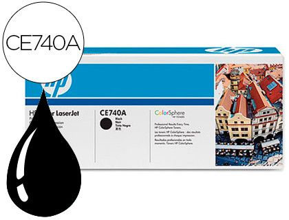 Toner HP original color-negro CE740A