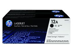 Toner HP original doble láser negro Q2612AD