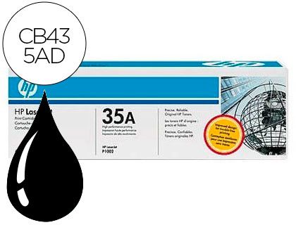 Toner HP original negro CB435AD
