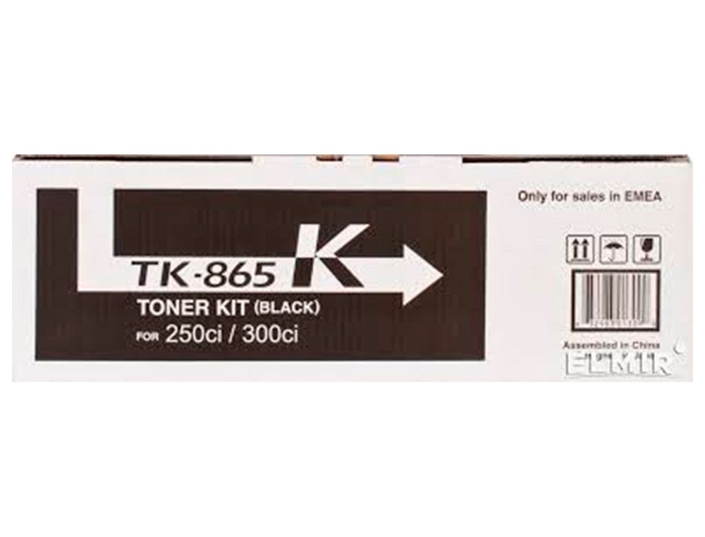 Toner kyocera -mita taskalfa 250ci / 300ci tk865k mfp toner negro