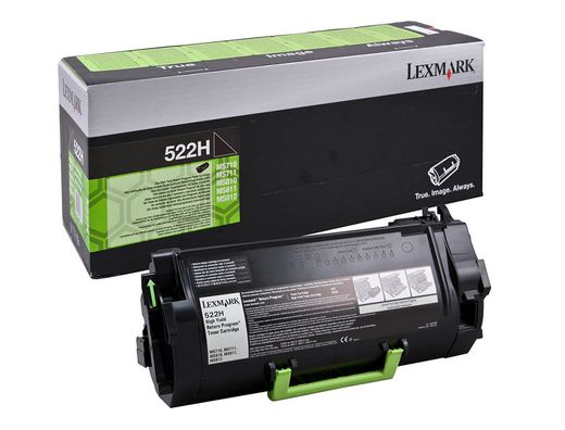 Toner laser lexmark 522h negro