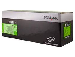 Toner laser lexmark 622h negro