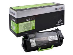 Toner laser lexmark 622h negro