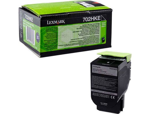 Toner laser lexmark 702hke negro 4000 paginas