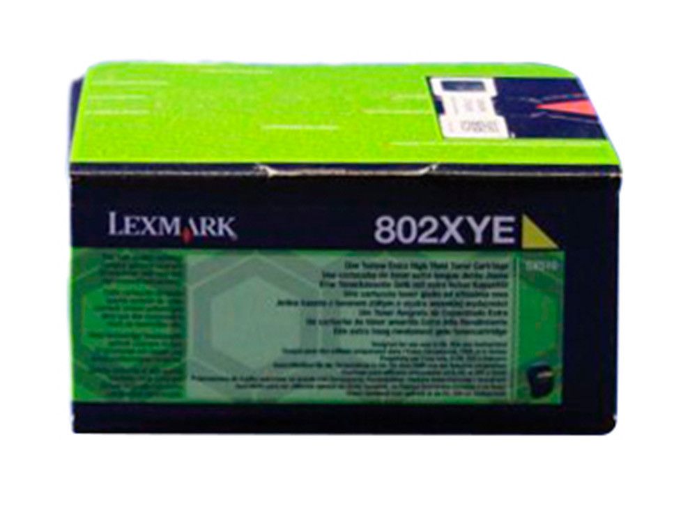Toner laser lexmark 80c2xye amarillo 4000 paginas