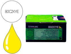 Toner laser lexmark 80c2xye amarillo 4000 paginas