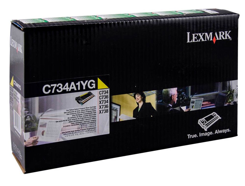 Toner laser lexmark c734 amarillo 6000 paginas