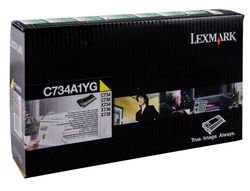 Toner laser lexmark c734 amarillo 6000 paginas