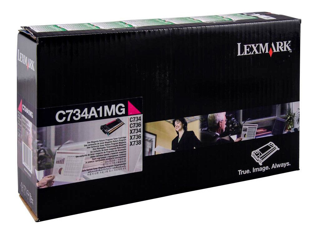 Toner laser lexmark c734 magenta 6000 paginas