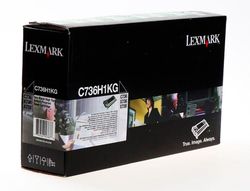 Toner laser lexmark c736h1kg 12000 paginas