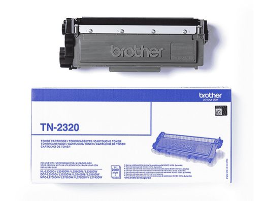 Tóner láser negro original Brother TN2320