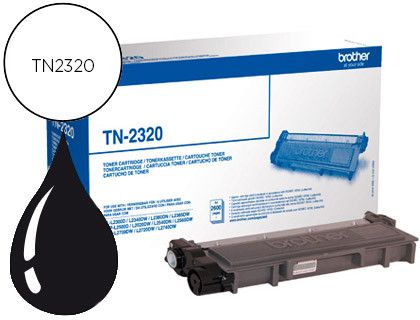 Tóner láser negro original Brother TN2320