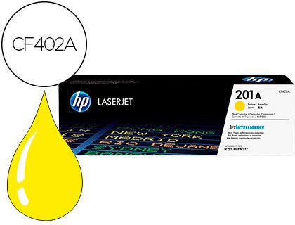 Toner laserjet original HP 201A amarillo CF402A