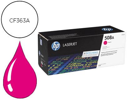 Toner laserjet original HP 508A magenta CF363A