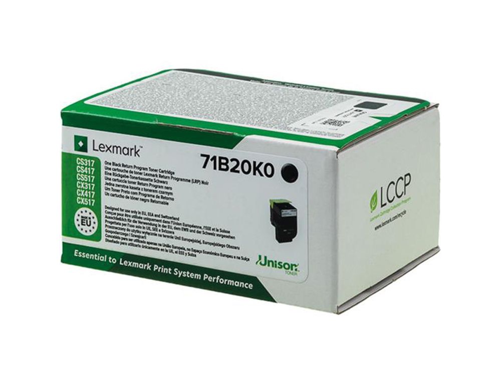 Toner lexmark cs317/cx417 negro 3.000 paginas
