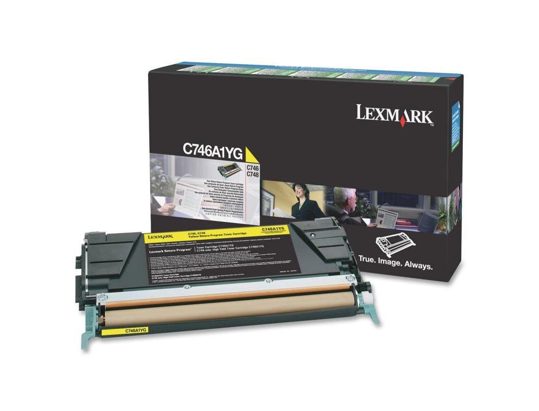 Toner lexmark laser c746a1yg c746 / c748 amarillo 7000 paginas