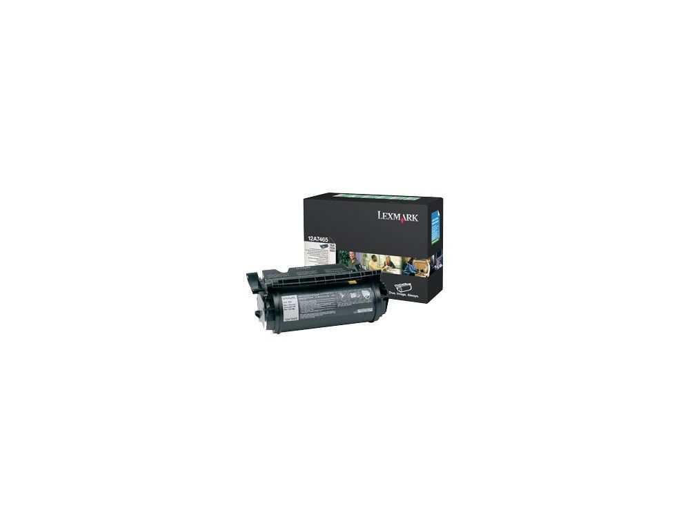 Toner lexmark laser t632 / t634 / x630 / x632 12a7465 negro alta capacidad 32000 paginas