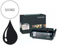 Toner lexmark laser t632 / t634 / x630 / x632 12a7465 negro alta capacidad 32000 paginas
