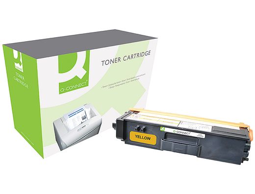 Toner q-connect compatible brother tn325y hl-4140cn / 4150cdn / 4570cdw / 4570cdwt / dcp 9055 amarillo 3.500 pag