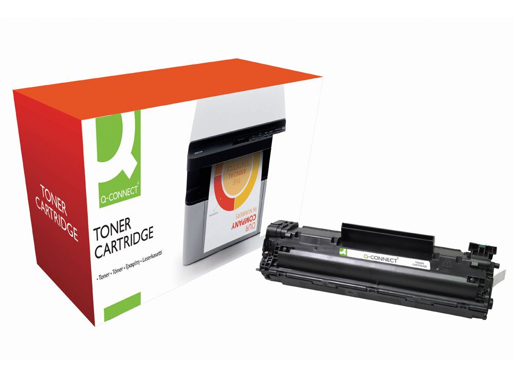 Toner q-connect compatible hp cb435a para laserjet p1005/p1006 -1.500pag- negro
