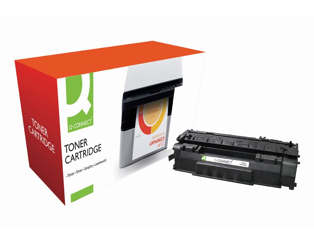 Toner q-connect compatible hp q5949a para laserjet negro 1160/1320 -2.500pag-