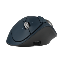 Trackball inalámbrico TB550 ProFit® Ergo Kensington, batería recargable, negro y plata