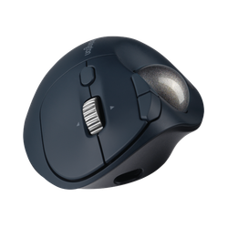 Trackball inalámbrico TB550 ProFit® Ergo Kensington, batería recargable, negro y plata