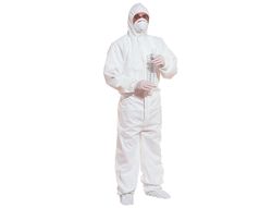 Traje de Seguridad Deltaplus Polipropileno con Capucha de Un Solo Uso Color Blanco Talla Xl