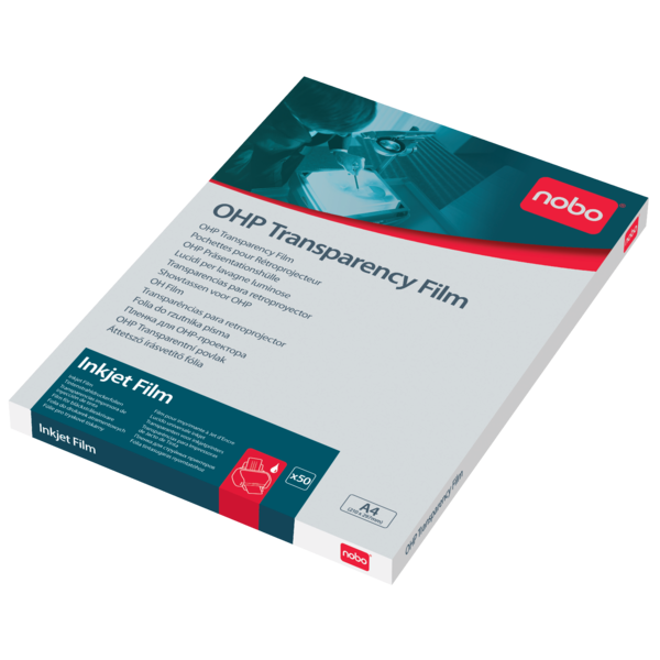 Transparencia NOBO universal impresoras inkjet (Caja 50)