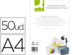Transparencia Q-Connect Din A4 de Alta Calidad Kf26074 para Ink-Ket Caja de 50