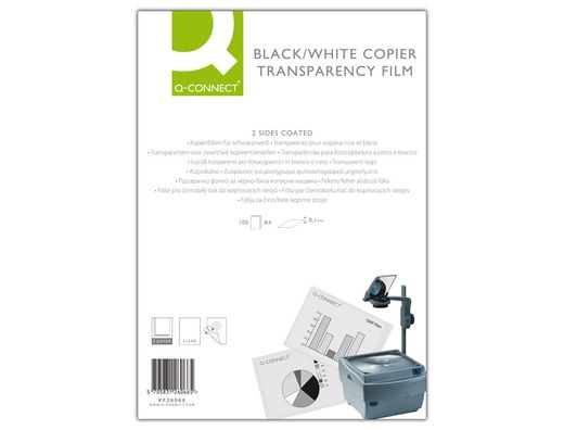 Transparencia Q-Connect Din A4 de Alta Calidad Kf26074 para Ink-Ket Caja de 50