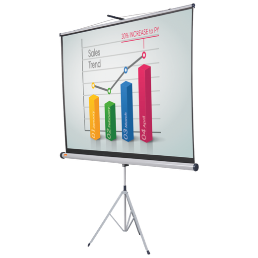 Trípode para pantalla de proyección 151,3x200 cm Nobo