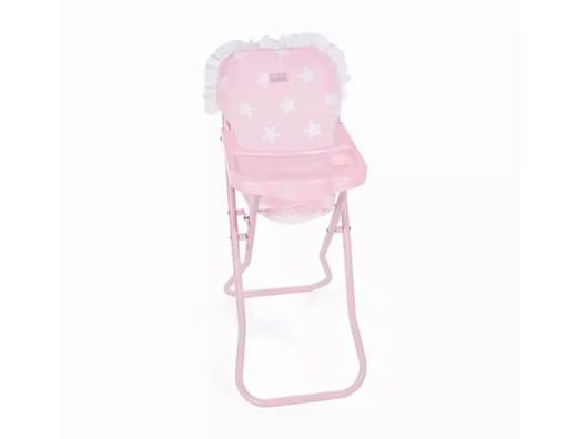 Trona con bandeja carlota color rosa 330x260x600 mm