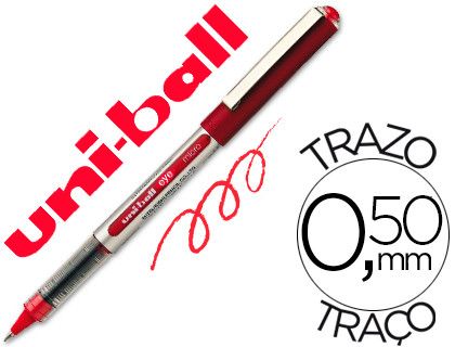 UNI-BALL Roller UB-150 Rojo 0,5 mm MICRO Tinta liquida 162560000