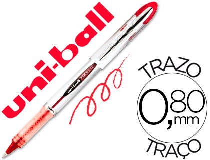 UNI-BALL Roller UB 200 Vision Elite Rojo Trazo 0,6 mm Tinta liquida 707554000