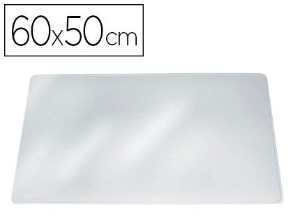 Vade sobremesa durable transparente antirreflectante 65x50 cm