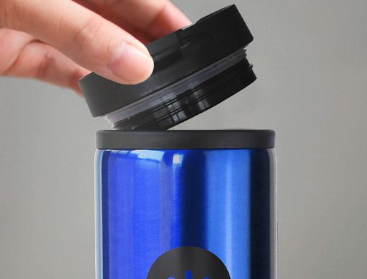 Vaso antartik acero inoxidable con tapa dosificador de seguridad y base acolchada 290 ml 4880AZUL