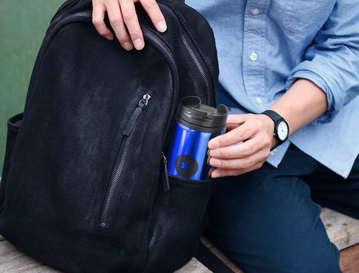 Vaso antartik acero inoxidable con tapa dosificador de seguridad y base acolchada 290 ml 4880AZUL