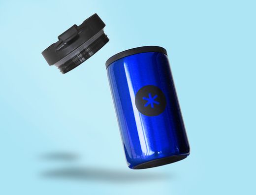 Vaso antartik acero inoxidable con tapa dosificador de seguridad y base acolchada 290 ml 4880AZUL