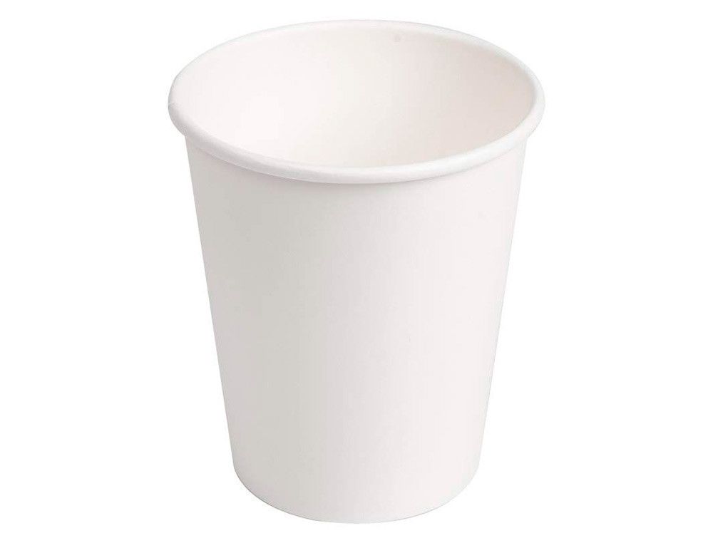 Vaso de carton biodegradable blanco 360 cc paquete de 40 unidades