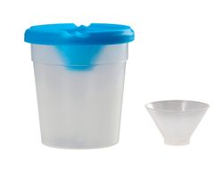 Vaso limpiapinceles liderpapel de plastico 8x8,5 cm