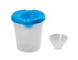 Vaso limpiapinceles liderpapel de plastico 8x8,5 cm