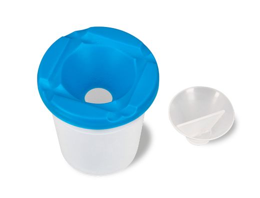 Vaso limpiapinceles liderpapel de plastico 8x8,5 cm