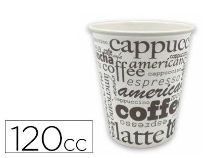 Vaso termico carton 120 cc paquete de 50 unidades