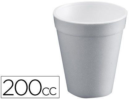Vaso Termico de Poliexpan 200Cc Paquete de 50 Unidades