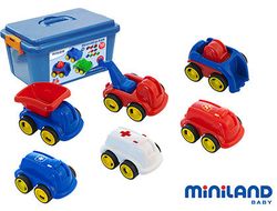 Vehículos de profesiones Miniland bote de 10 piezas