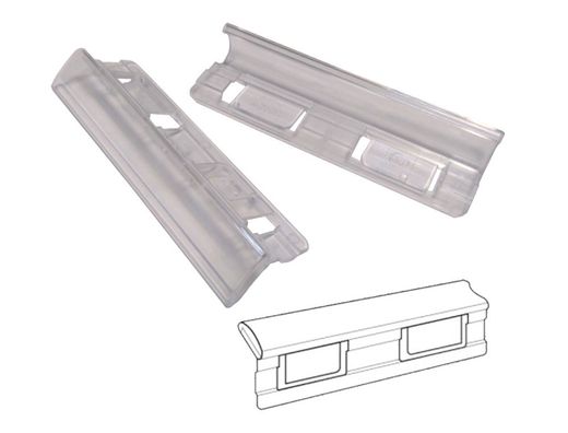 Visor de cristal gio corto cristal transparente 8,5x1,5 cm