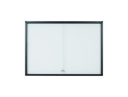 Vitrina de anuncios bi-office 27 a4 magnetica para interior slim antracita 1999x39x946 mm