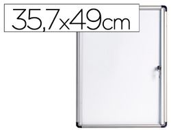 Vitrina de anuncios bi-office fondo magnetico extraplana de interior 357x490 mm