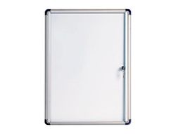 Vitrina de anuncios bi-office fondo magnetico extraplana de interior 710x664 mm